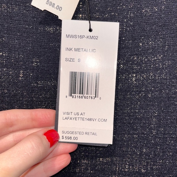 Lafayette 148 black and gold wool sweater - Picture 4 of 12